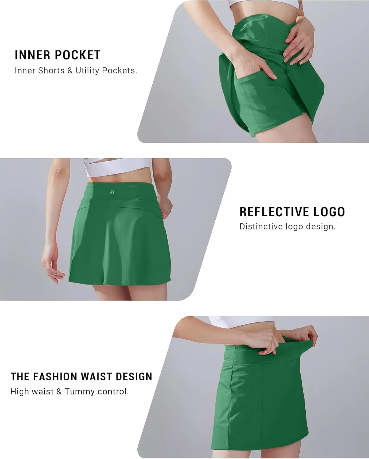 1a1a Tennis Skirt Golf Skorts for Women Short High Waisted Athletic Workout Sport Skirt Skort with Shorts Pockets