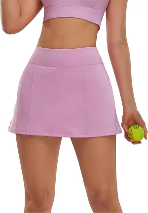 1a1a Tennis Skirt Golf Skorts for Women Short High Waisted Athletic Workout Sport Skirt Skort with Shorts Pockets