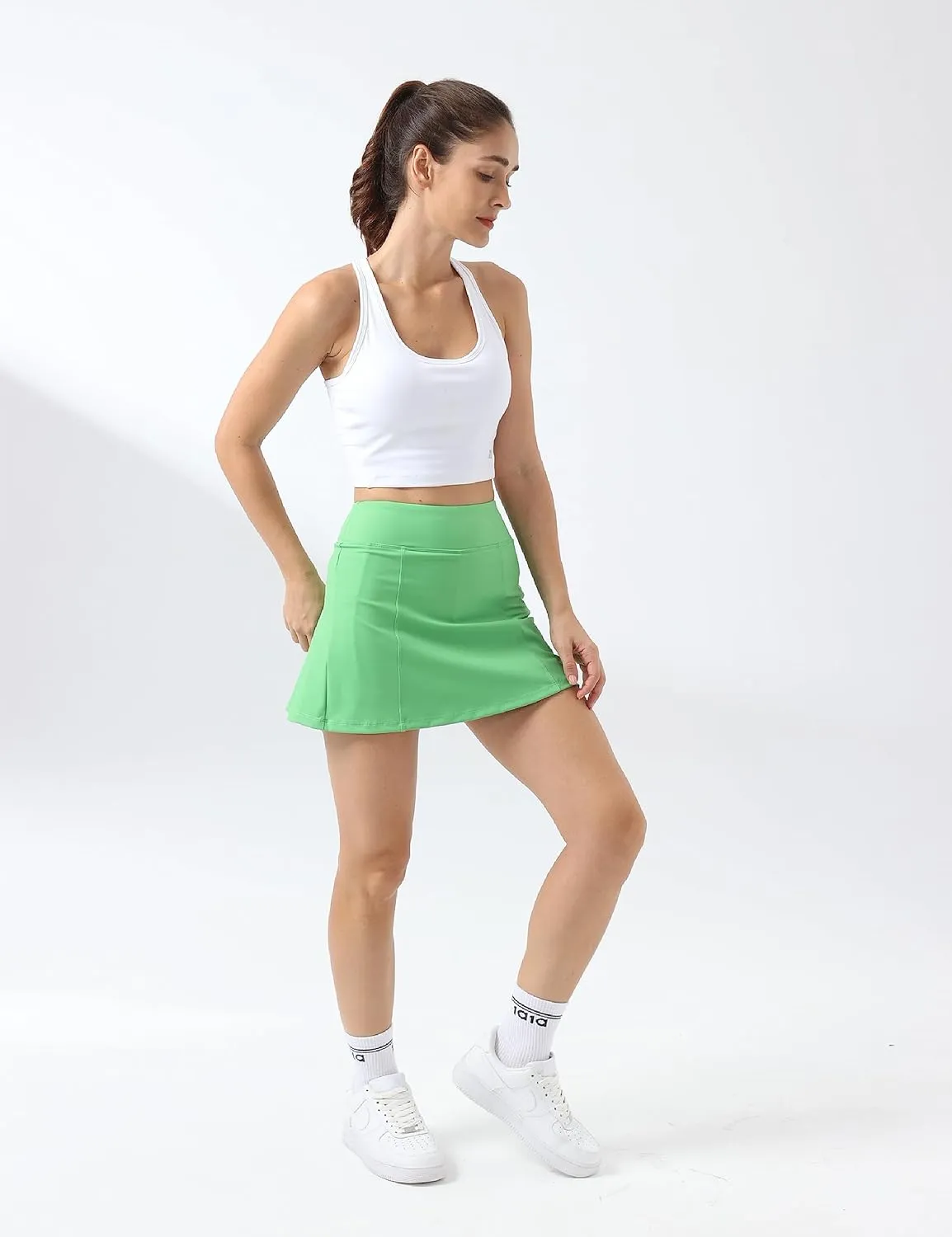 1a1a Tennis Skirt Golf Skorts for Women Short High Waisted Athletic Workout Sport Skirt Skort with Shorts Pockets
