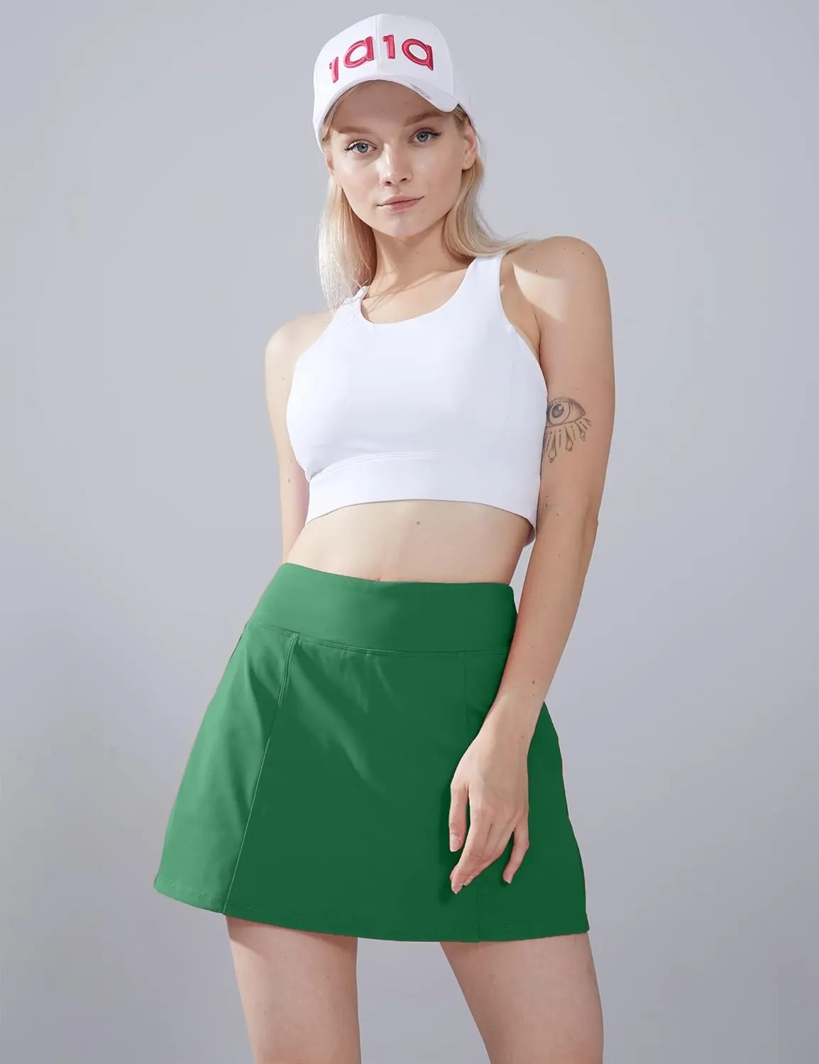 1a1a Tennis Skirt Golf Skorts for Women Short High Waisted Athletic Workout Sport Skirt Skort with Shorts Pockets