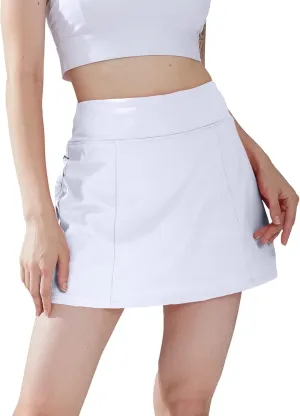 1a1a Tennis Skirt Golf Skorts for Women Short High Waisted Athletic Workout Sport Skirt Skort with Shorts Pockets