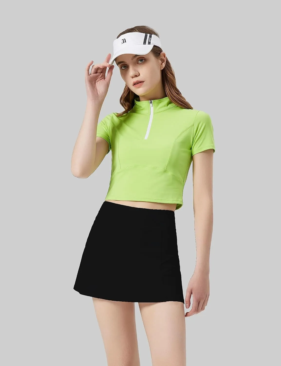 1a1a Tennis Skirt Golf Skorts for Women Short High Waisted Athletic Workout Sport Skirt Skort with Shorts Pockets