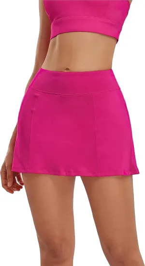 1a1a Tennis Skirt Golf Skorts for Women Short High Waisted Athletic Workout Sport Skirt Skort with Shorts Pockets