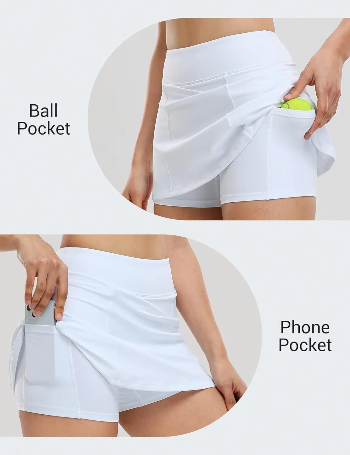 1a1a Tennis Skirt Golf Skorts for Women Short High Waisted Athletic Workout Sport Skirt Skort with Shorts Pockets