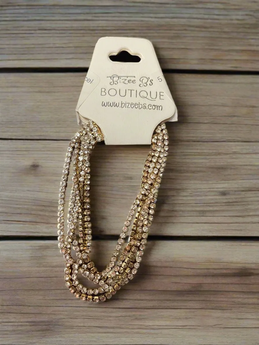 5 Rolls of Rhinestone Bracelet