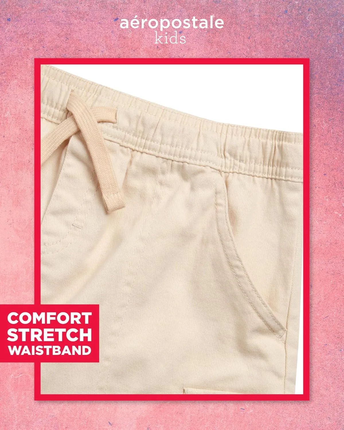 AEROPOSTALE Girls Twill Cargo Scooter Skirt - Stylish Pleated Skort with Drawcord Waistband and Utility Pockets (Sizes: 7-16)