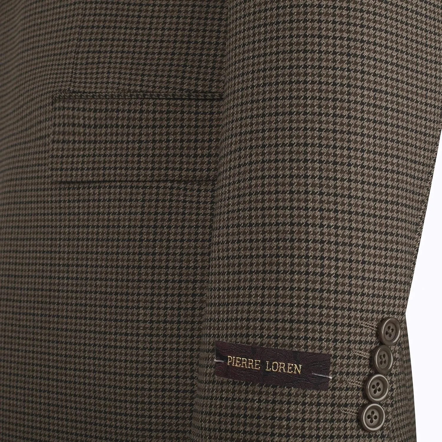AMY ZHU Men's Slim Fit Sport Coat Casual Suit Jacket Haute Houndstooth Blazer