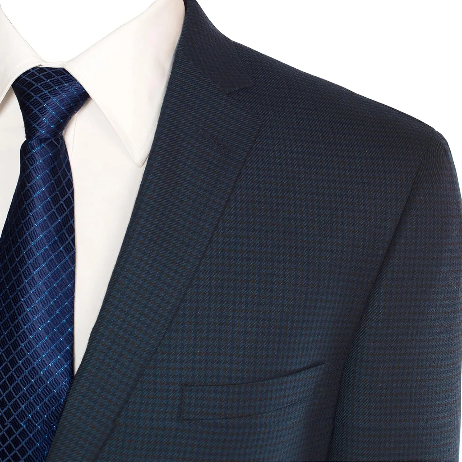 AMY ZHU Men's Slim Fit Sport Coat Casual Suit Jacket Haute Houndstooth Blazer