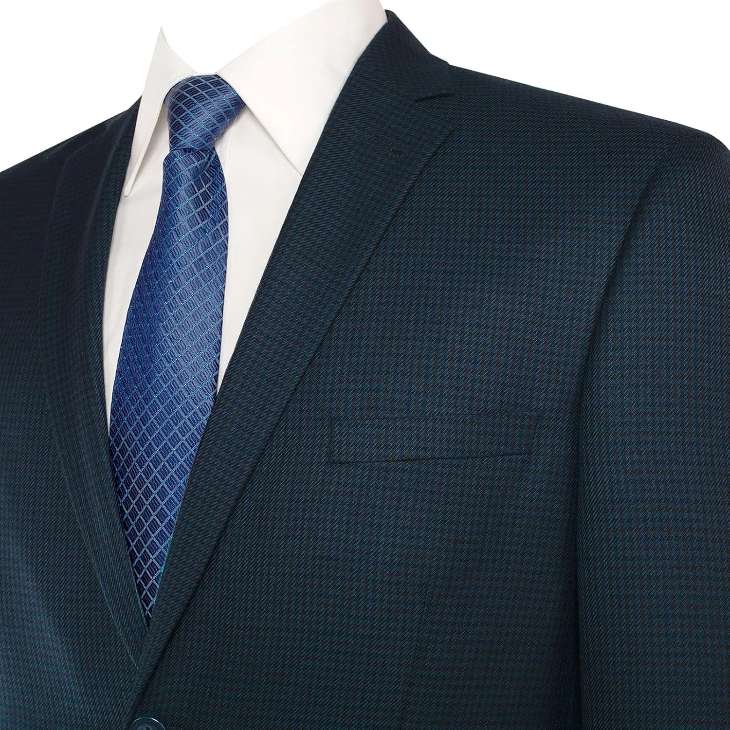AMY ZHU Men's Slim Fit Sport Coat Casual Suit Jacket Haute Houndstooth Blazer