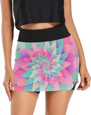 Ant with Leaf Women's Active Performance Skort Lightweight Skirt for Running Tennis Golf Workout Sports