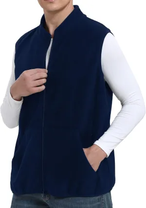 Argstar Men's Fleece Vest with 6 Pockets (S - 2XL, Available in Inner Pockets)