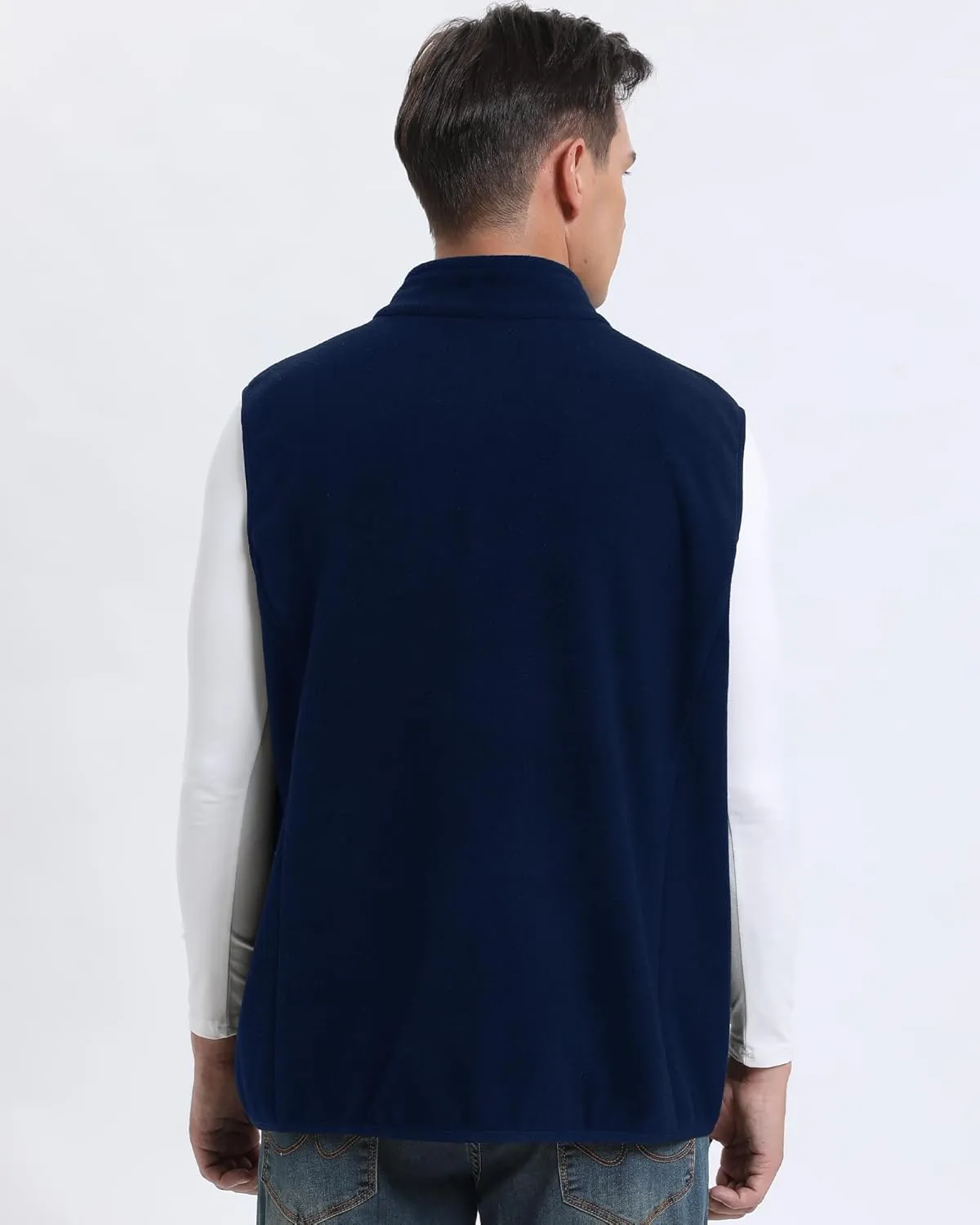 Argstar Men's Fleece Vest with 6 Pockets (S - 2XL, Available in Inner Pockets)