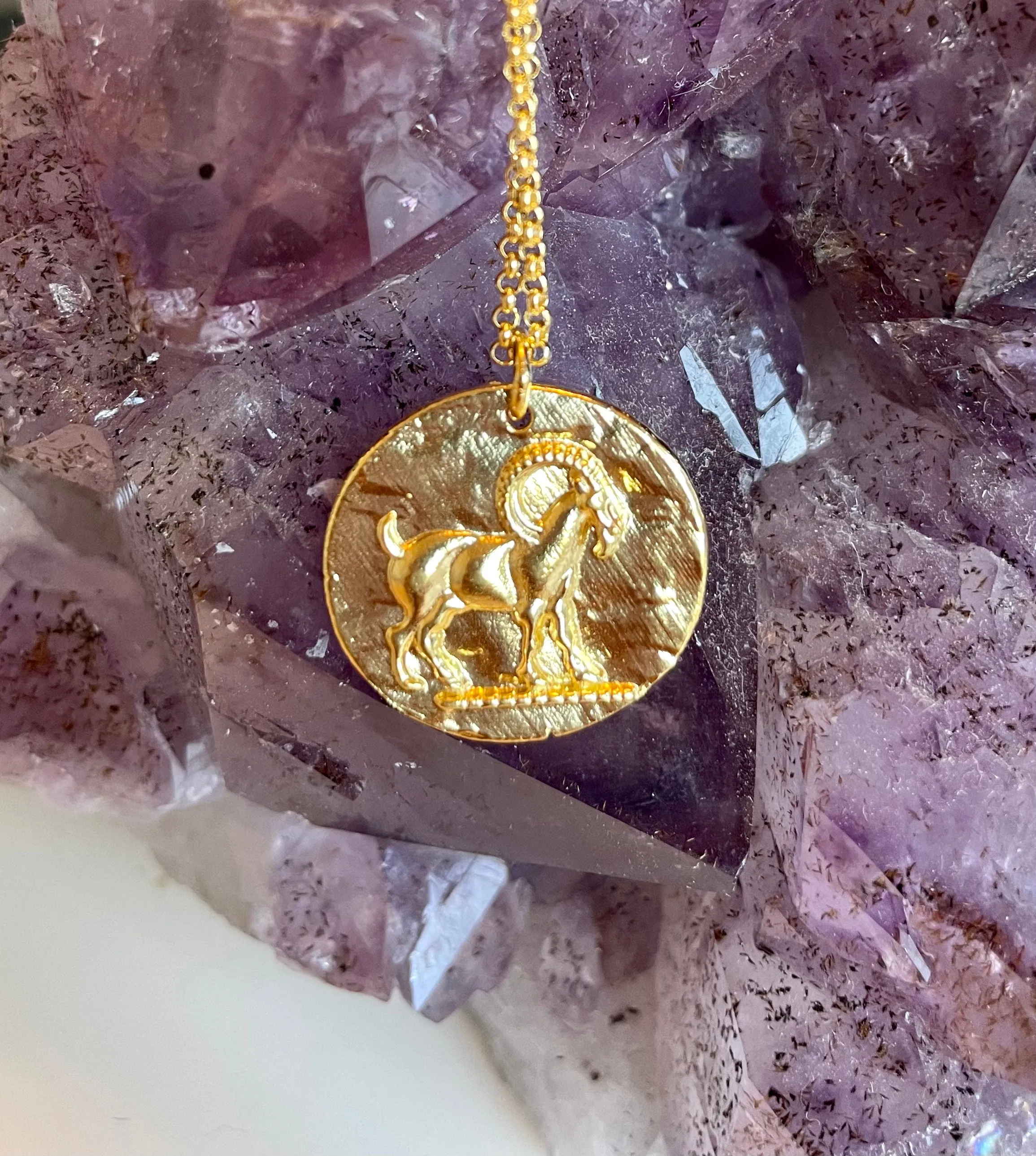 Astrology Coin Necklace