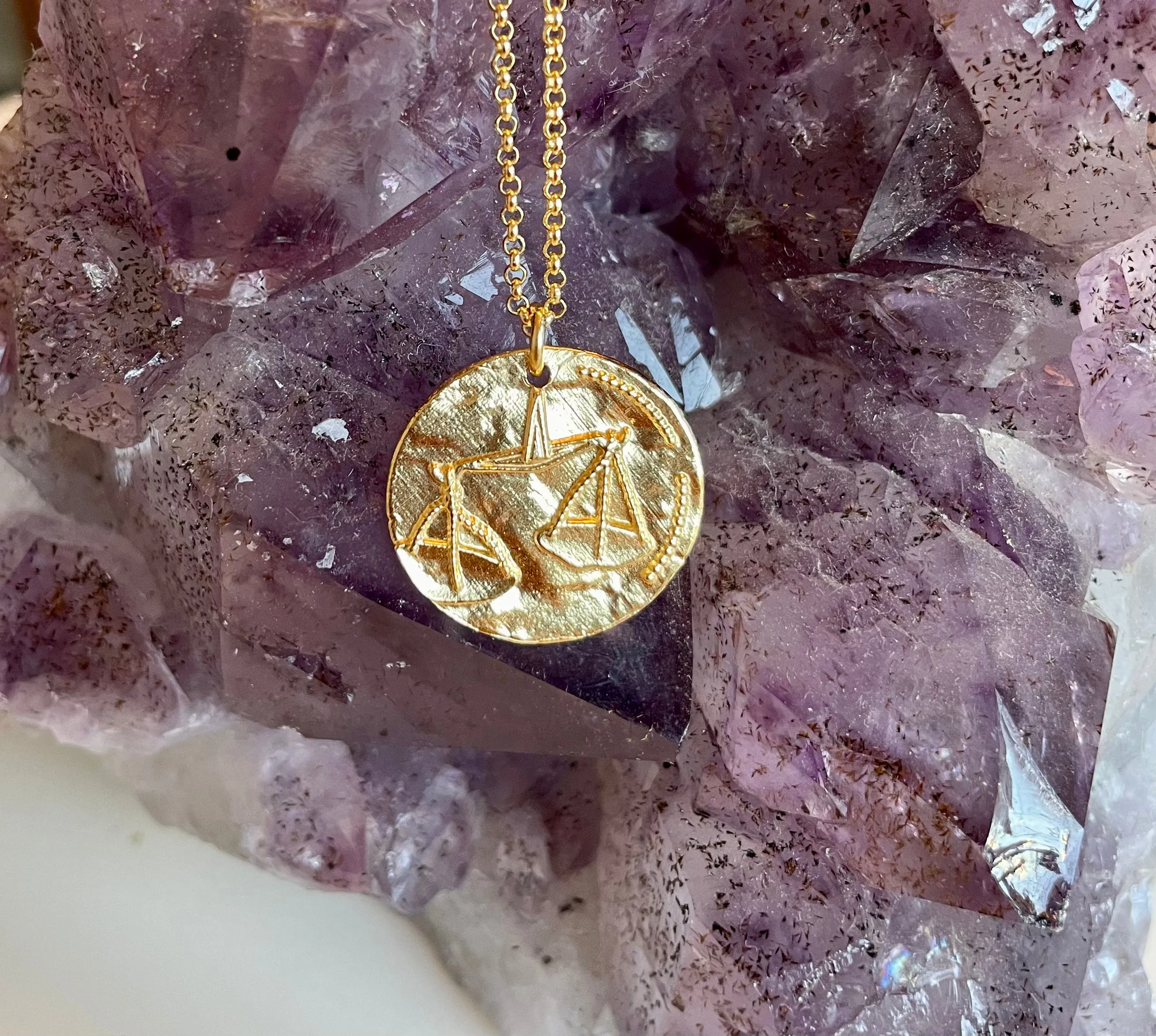 Astrology Coin Necklace