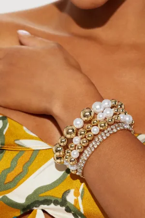 Athena 5 Piece Bracelet Set - Gold