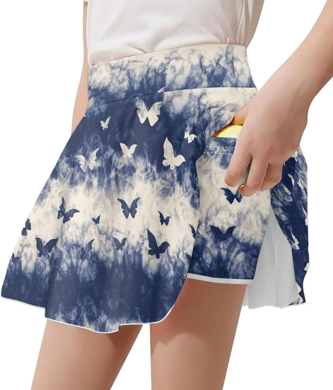 Athletic Skorts for Girls 5-14 Years Summer Sports Skirt with Pocket Tennis Gym Yoga