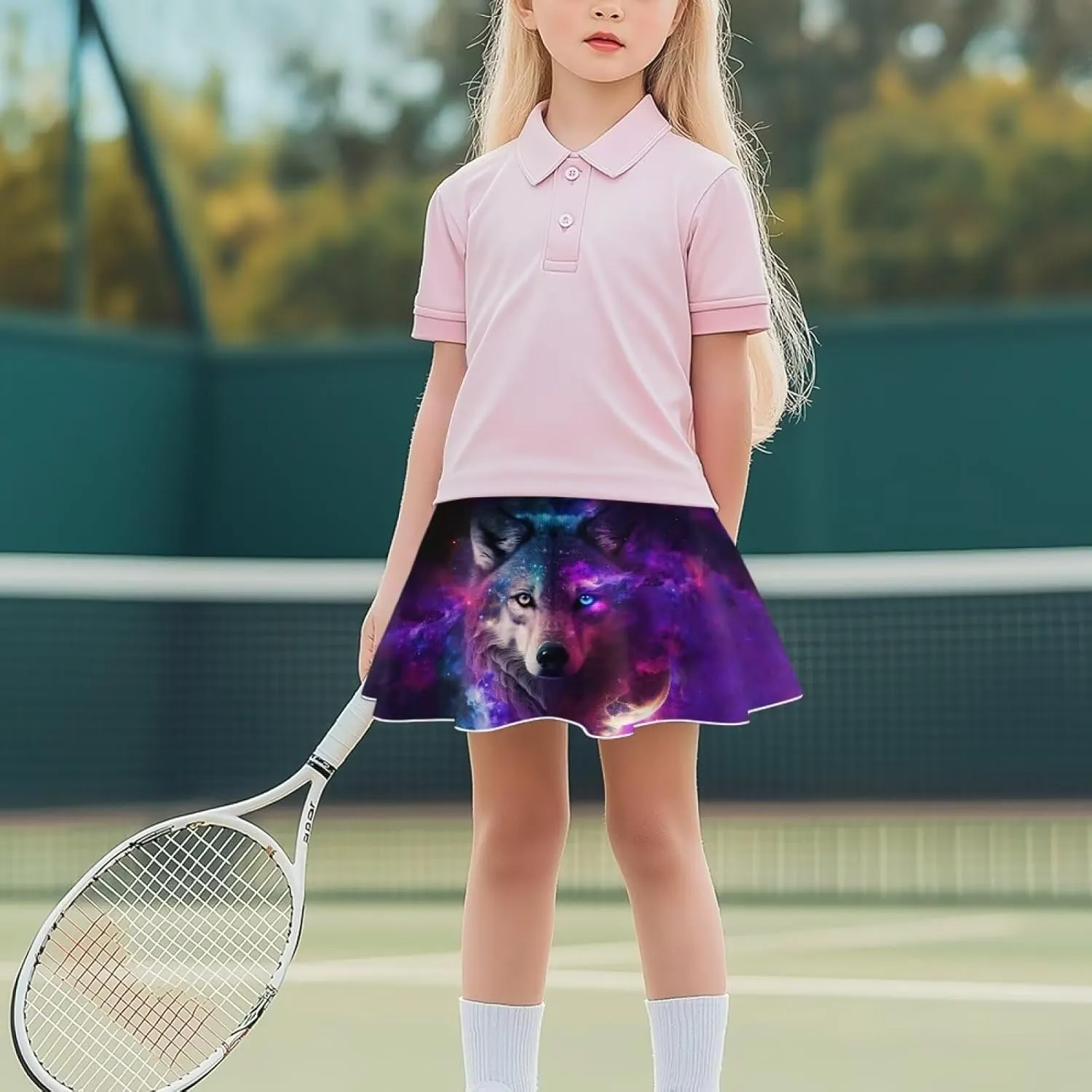 Athletic Skorts for Girls 5-14 Years Summer Sports Skirt with Pocket Tennis Gym Yoga