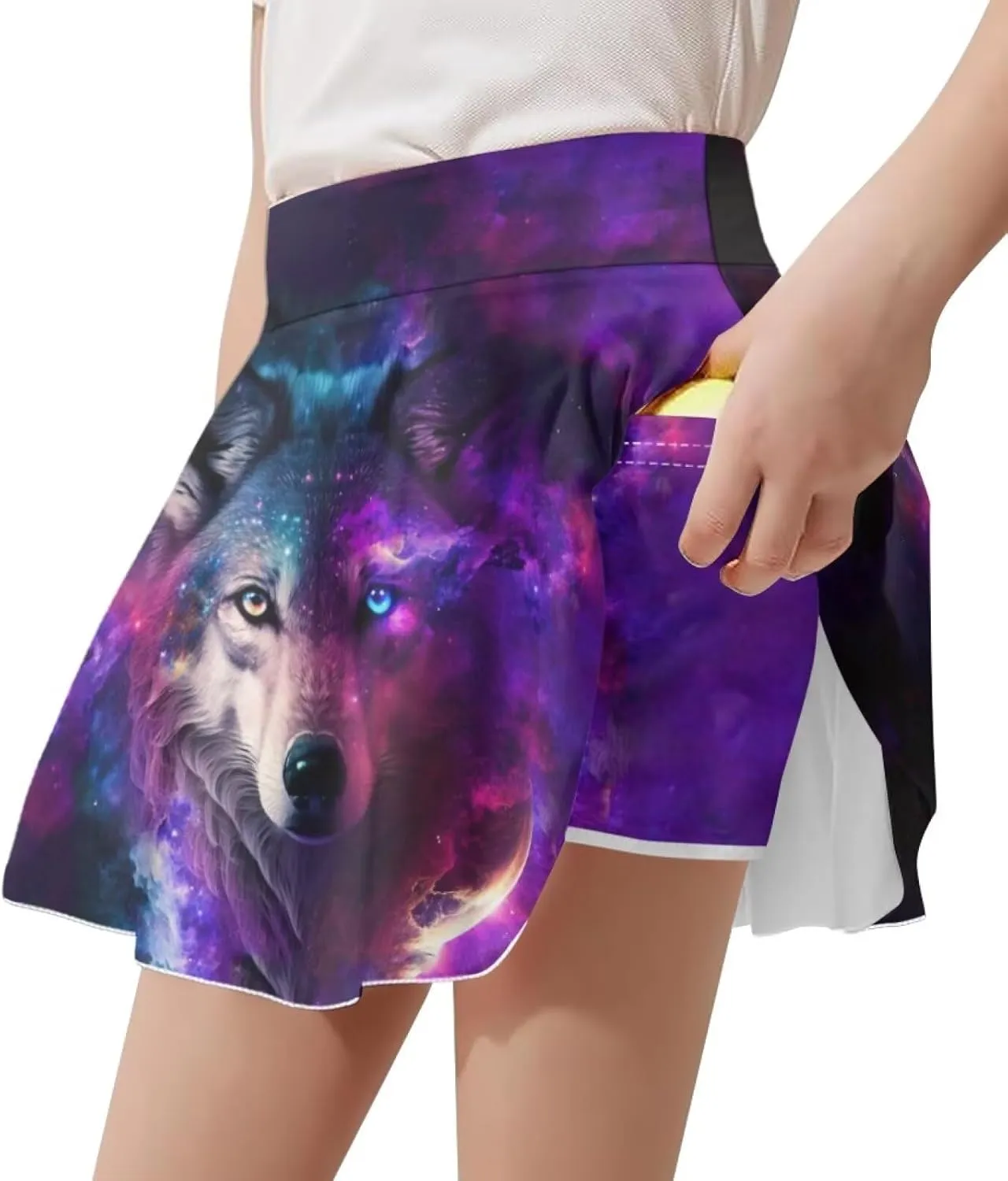 Athletic Skorts for Girls 5-14 Years Summer Sports Skirt with Pocket Tennis Gym Yoga
