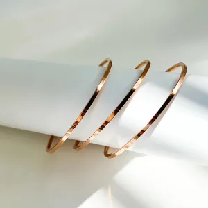 BANGLES ROSE GOLD 3PC SET