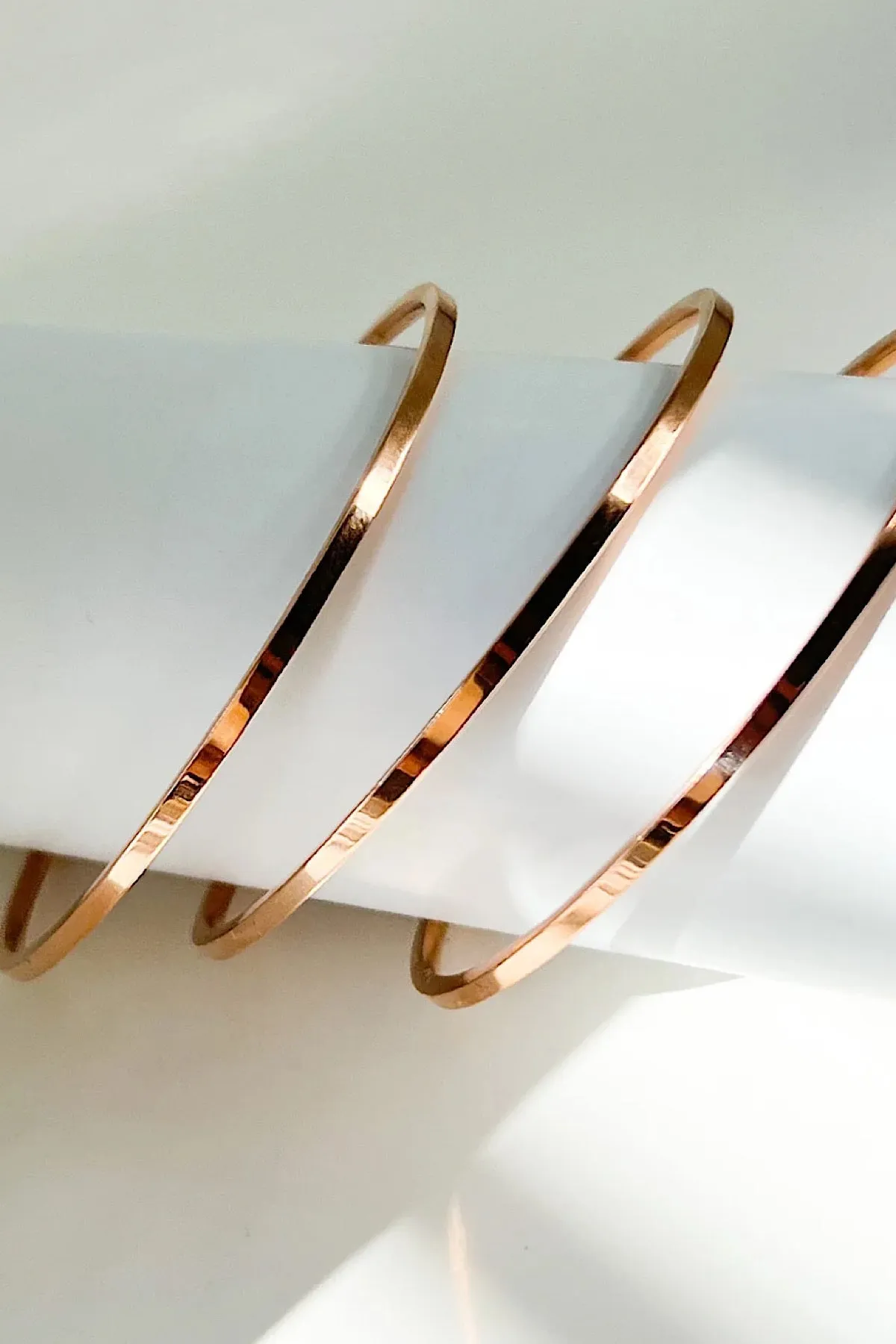 BANGLES ROSE GOLD 3PC SET