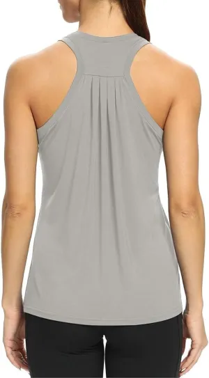Bestisun Workout Tank Tops for Women Loose fit Racerback Yoga Running Dance Shirts