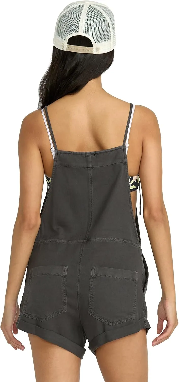 Billabong Womens Wild Pursuit Cotton Twill Blend Romper