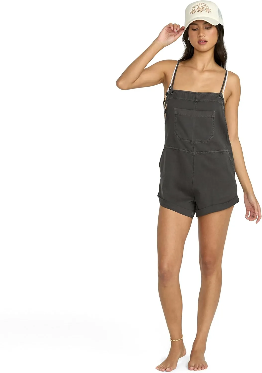 Billabong Womens Wild Pursuit Cotton Twill Blend Romper