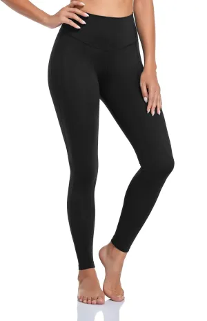 coastal rose Women's Yoga Pants Comfy Brushed 7/8 Length High Waisted Workout Leggings Sport Tights with Inner Pocket