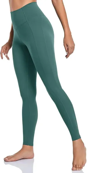 coastal rose Women's Yoga Pants Comfy Brushed 7/8 Length High Waisted Workout Leggings Sport Tights with Inner Pocket