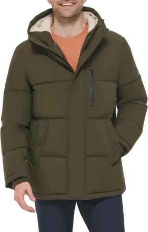 Cole Haan Men's Essential Sherpa Lined Puffer Jacket