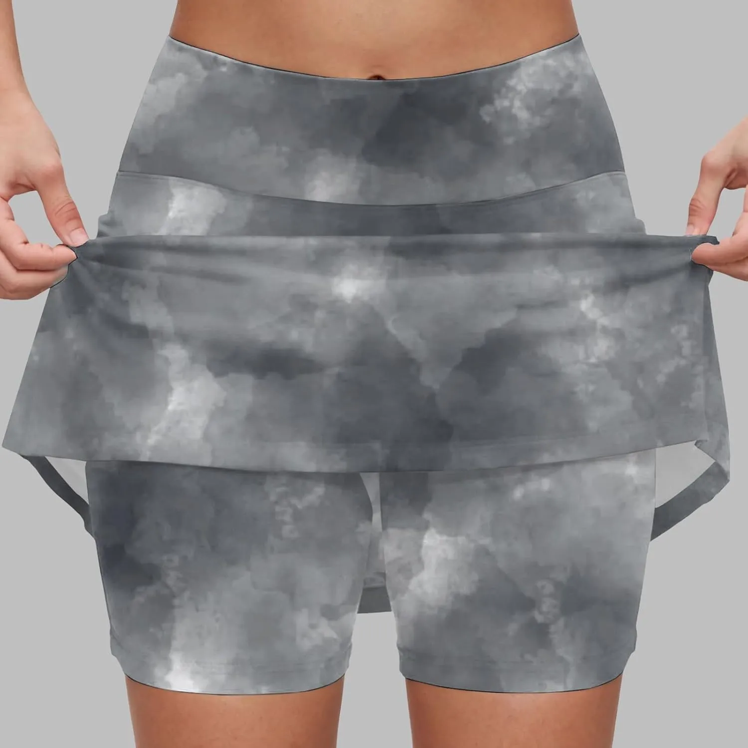 cooki Women's Mini Tennis Skirt 2025 Athletic Cute High Waisted Tie Dye Golf Skorts Summer Casual Lightweight Workout Shorts