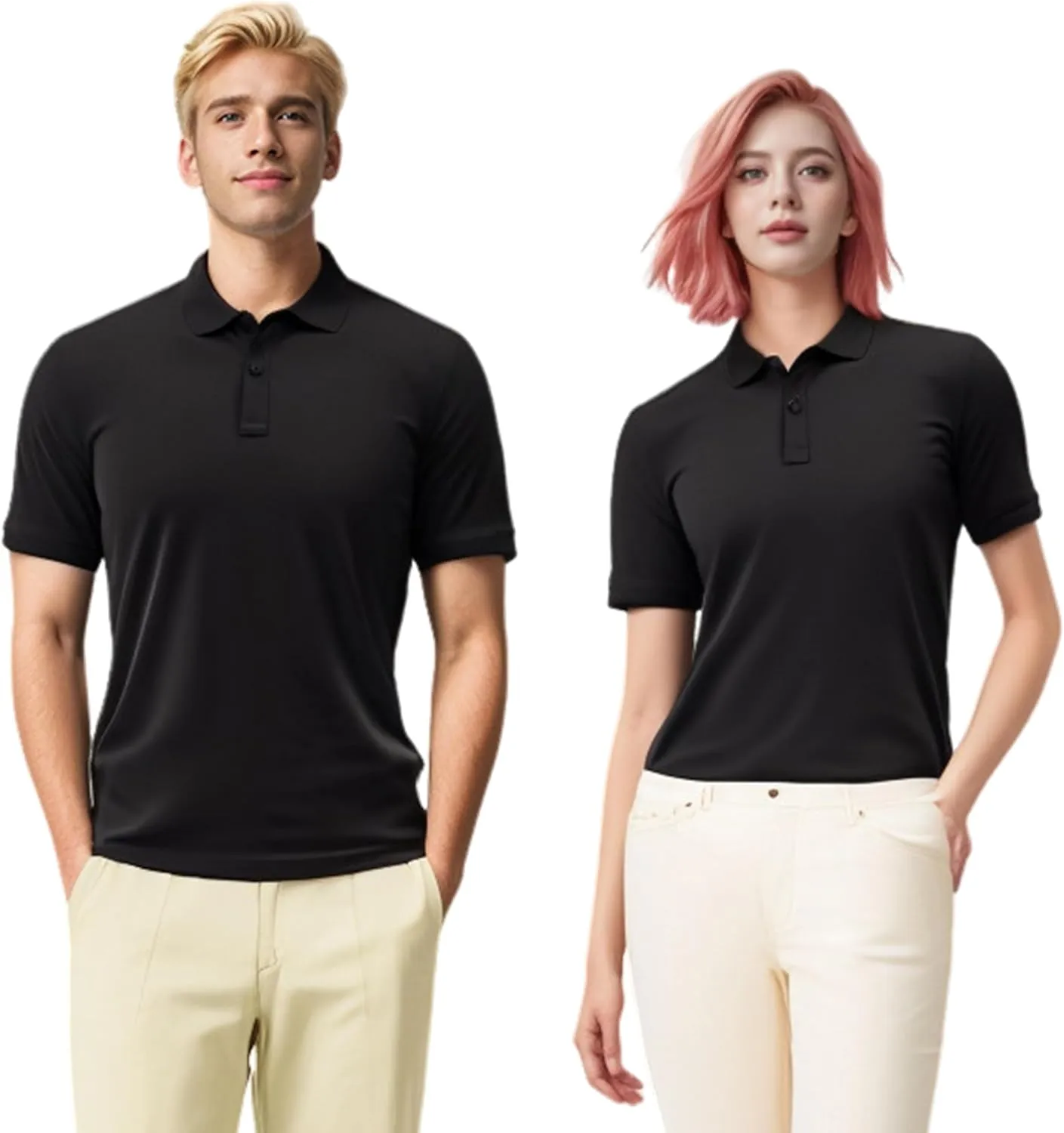 Custom Polo Shirts for Men Design Your Own Golf Jersey Personalized Print/Embroidered Text