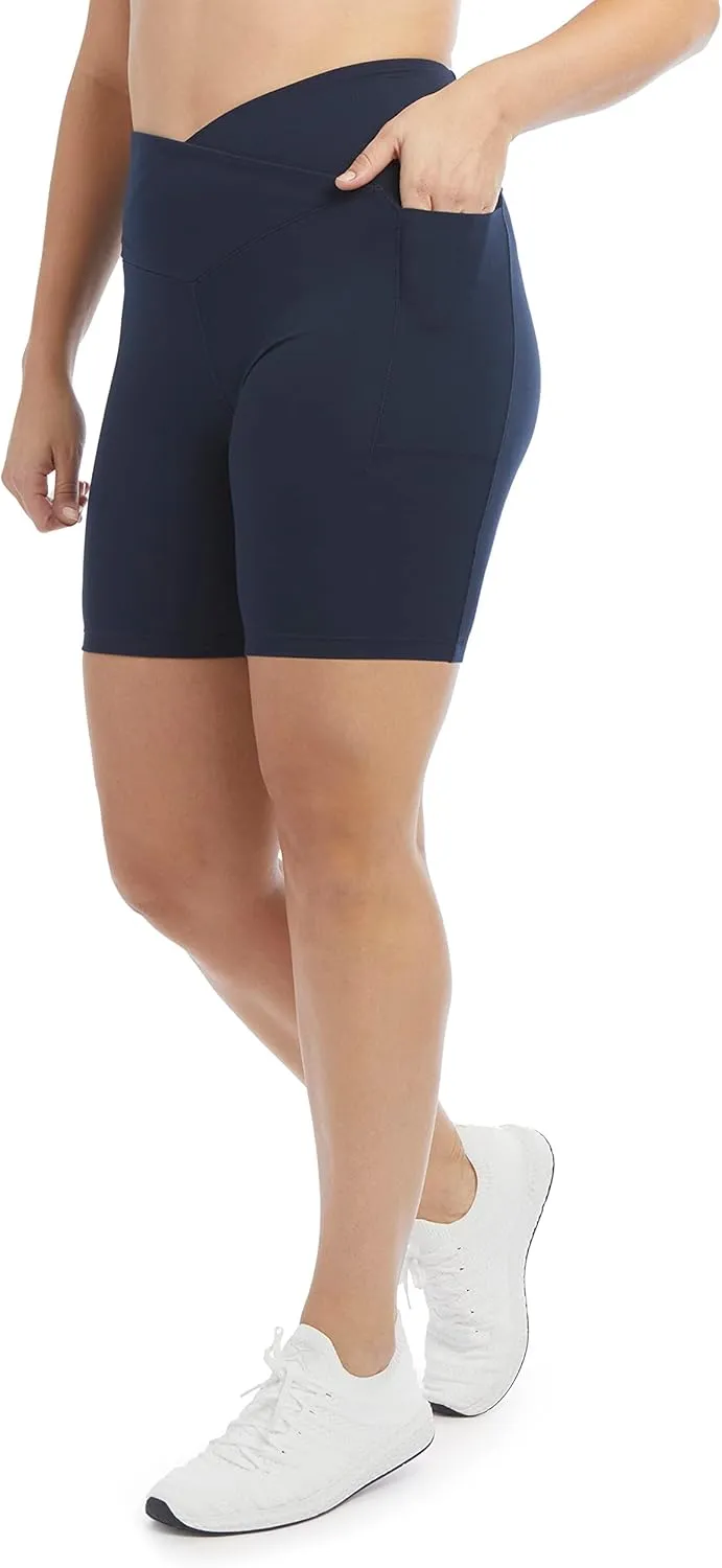 Danskin Women's 2-Pack 7" Active Bike Shorts