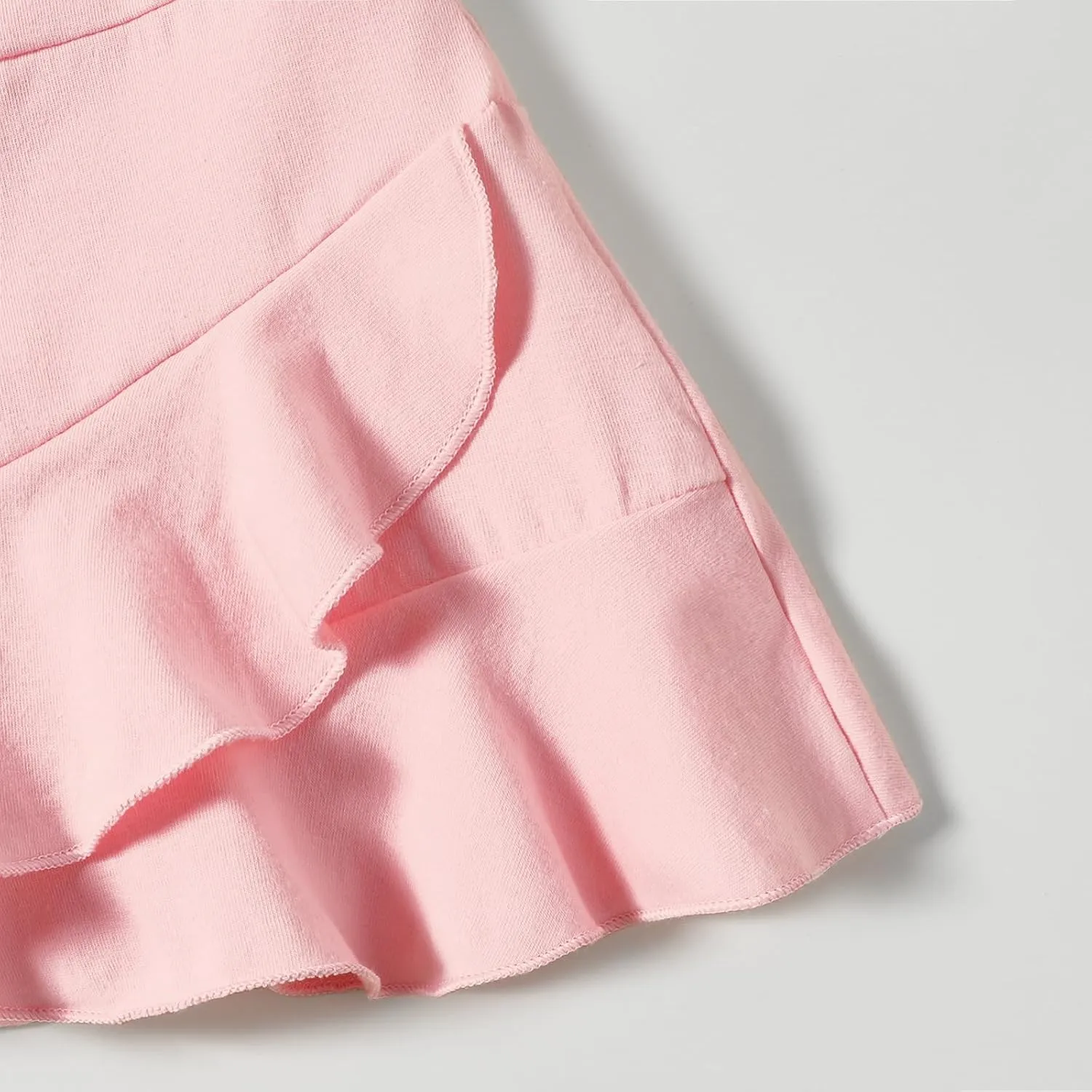 DREAM BUS 2 Pack Girls Skirts Built in Shorts Little Kid Tennis Skorts Toddler Girl Athletic Skorts Flowy Skirts