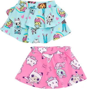 DREAMWORKS GABBY'S DOLLHOUSE Girls 2 Pack Skorts Toddler to Big Kid
