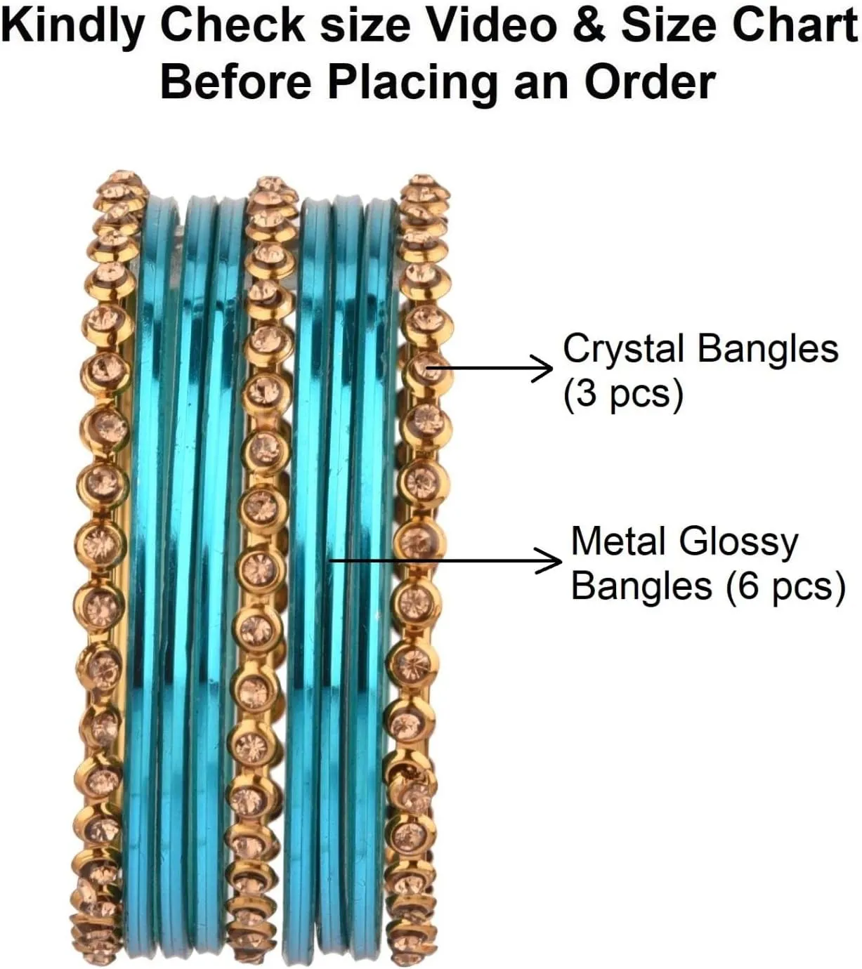 Efulgenz Indian Bangles Set Metal Bangles One Dozen Plain Glossy Alloy Bangles with Crystal Oxidized Bangles Boho Bohemian Bracelet Bollywood Party Wedding Jewelry Indian Bangles for Women