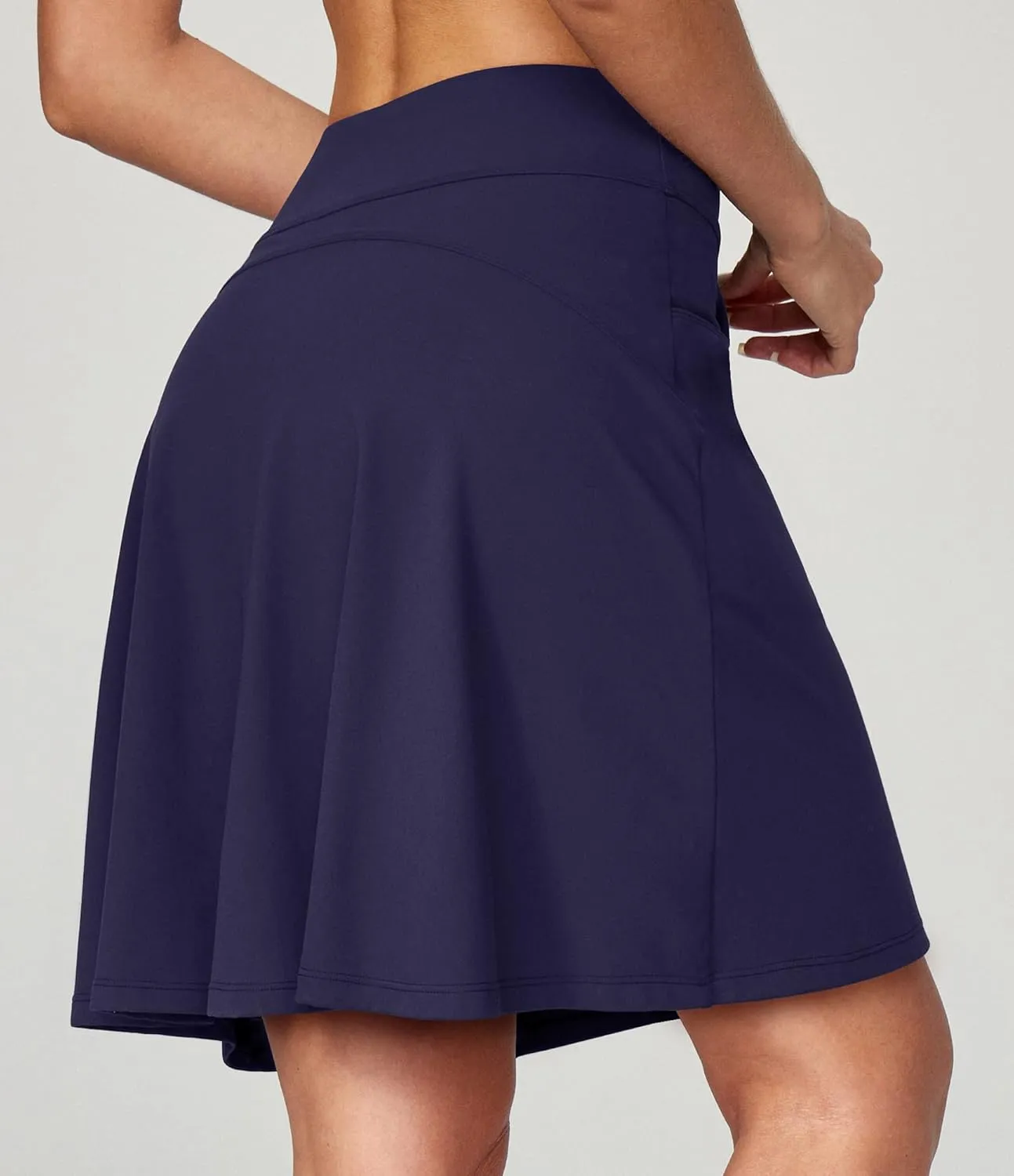 Ewedoos 20" Knee Length Skorts Skirts for Women with Pockets Golf Tennis Skirt High Waisted Athletic Skorts Casual Summer