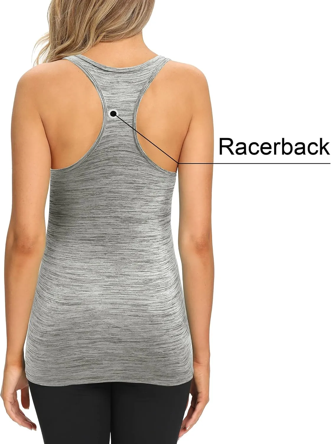 fitglam Women's Maternity Tank Tops Workout Active Athletic Yoga Sleeveless Shirts Pregnancy Racerback Activewear Clothes