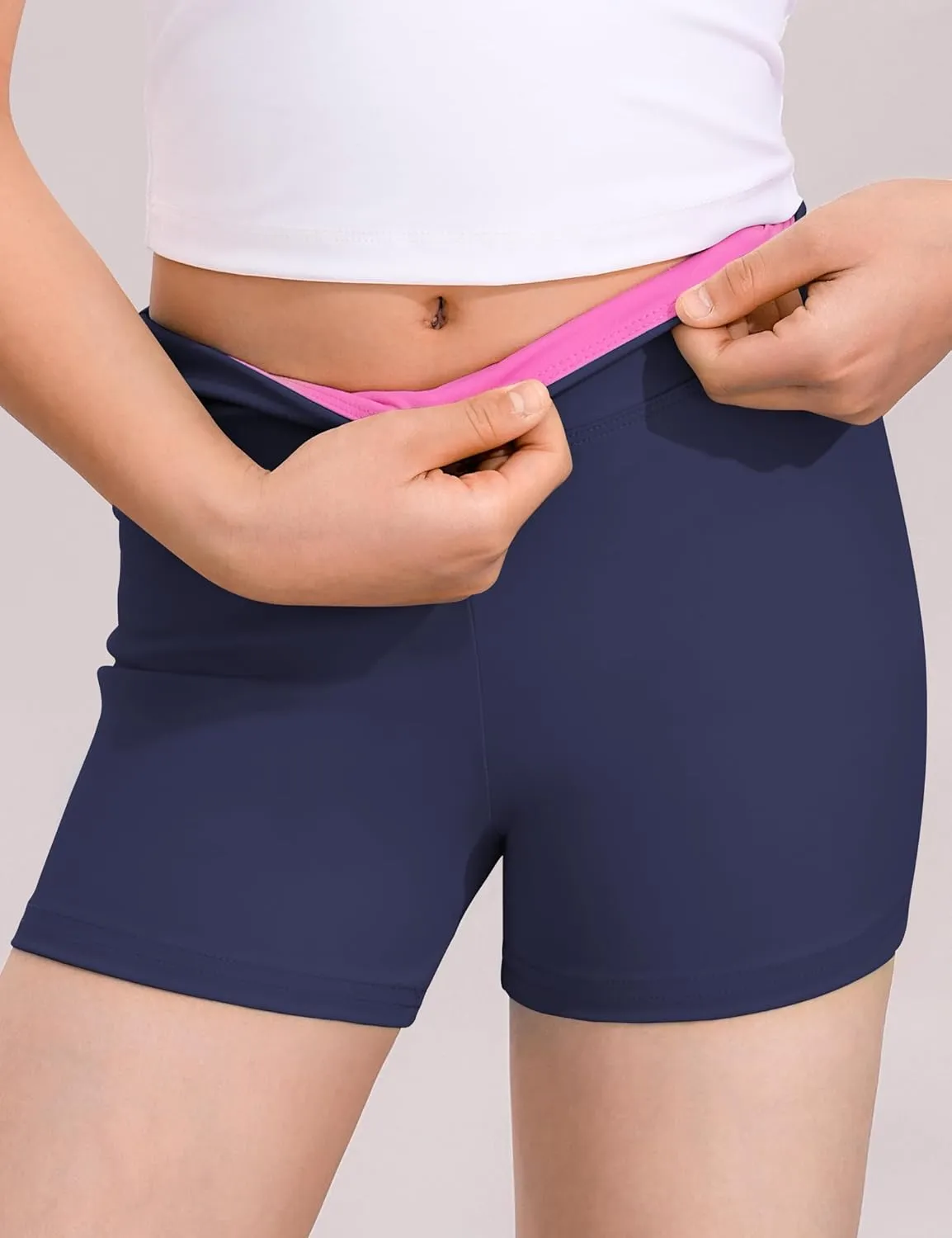 Girls Dance Shorts Biker Gymnastics Cartwheel Athletic Clothes Under Dress for Kids Youth Volleyball Tumbling