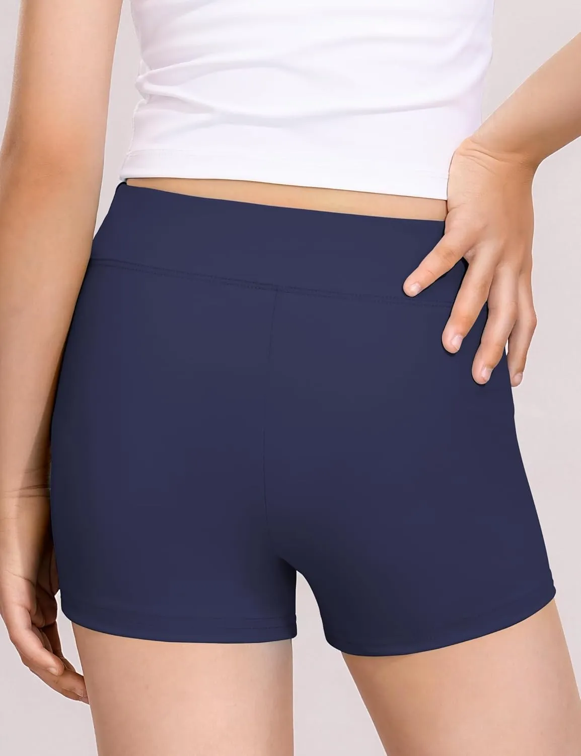 Girls Dance Shorts Biker Gymnastics Cartwheel Athletic Clothes Under Dress for Kids Youth Volleyball Tumbling