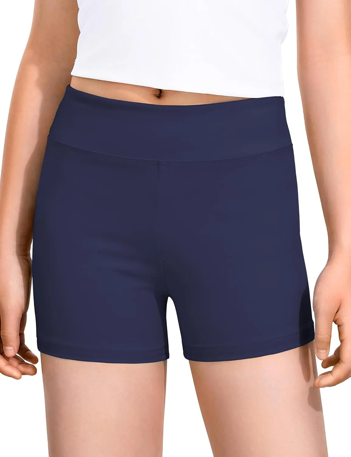 Girls Dance Shorts Biker Gymnastics Cartwheel Athletic Clothes Under Dress for Kids Youth Volleyball Tumbling