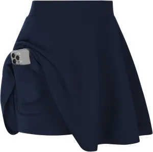 Hanna Nikole Women Plus Size Casual Mini Skater Skirt Elastic Lining High Waist Basic Flared Skorts Pleated with Pocket