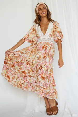 Heat Wave Midi Dress Pink