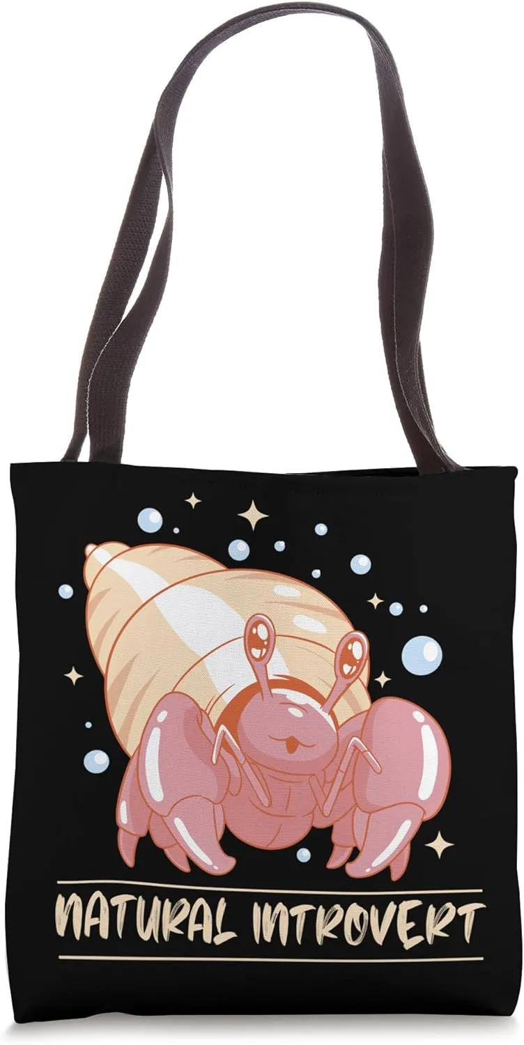Hermit Crab Natural Introvert Sea Animals Hermit Crab Lover Tote Bag