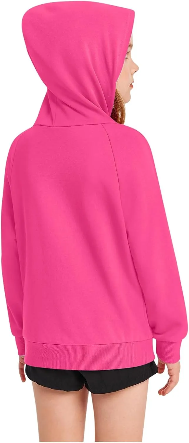 Hoodies for Teen Girls Tredny Long Sleeve Sweatshirts Oversized Pullover with Hood Fall Tween Girls Y2K Outfits