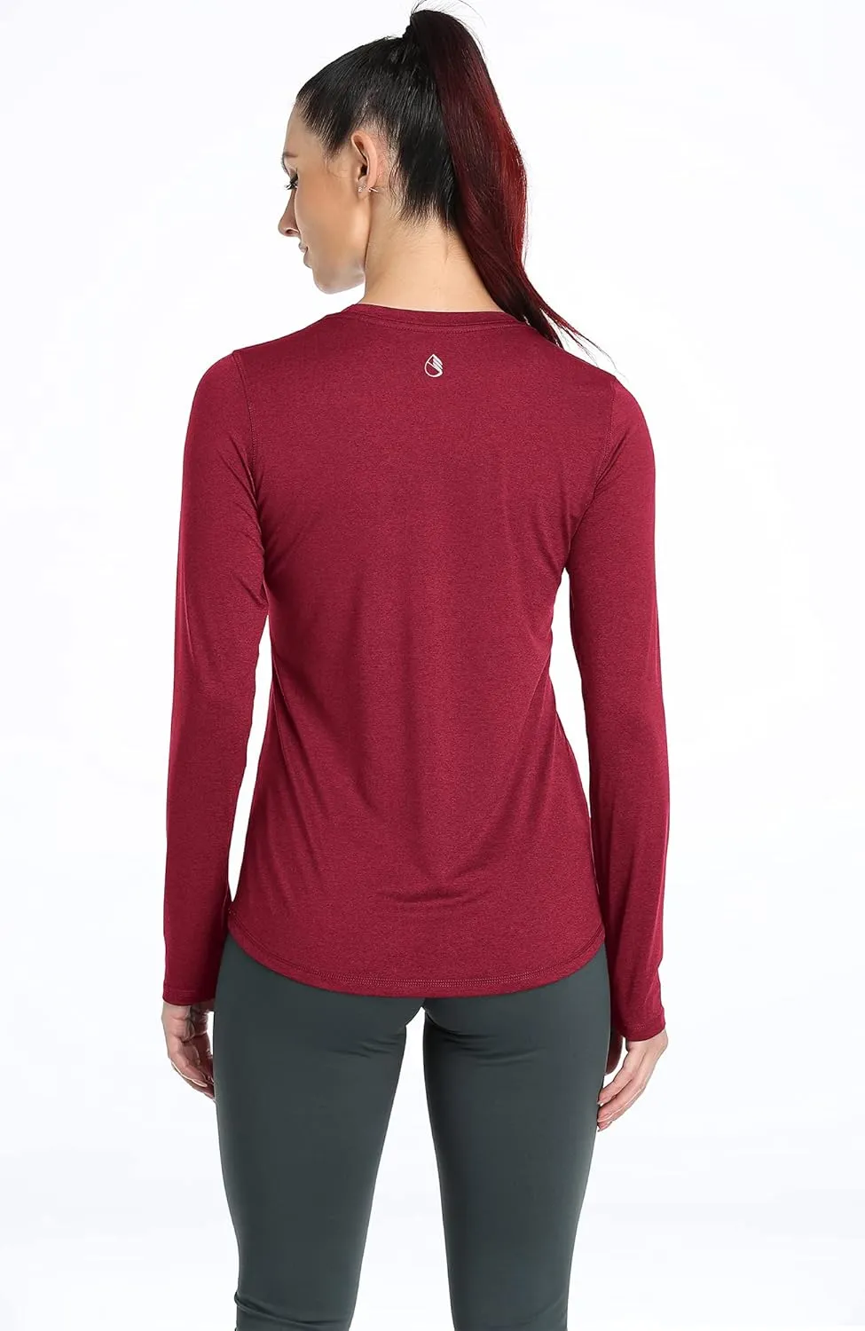 icyzone Long Sleeve Workout Shirts for Women - 3 Pack Athletic T Shirt, Running Exercise Yoga Tops