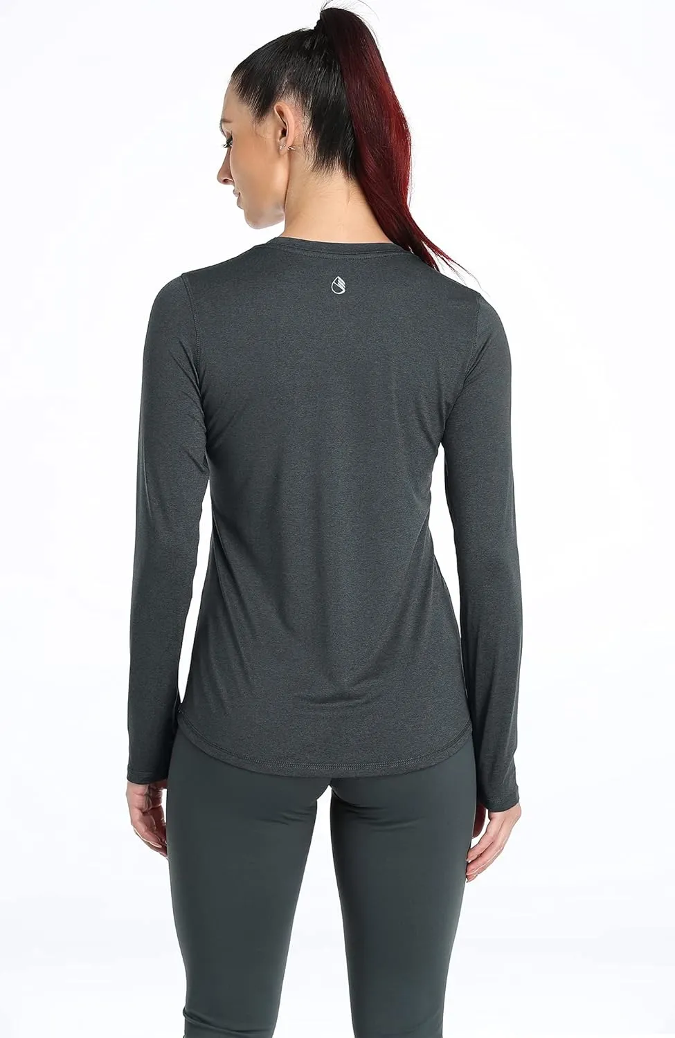 icyzone Long Sleeve Workout Shirts for Women - 3 Pack Athletic T Shirt, Running Exercise Yoga Tops