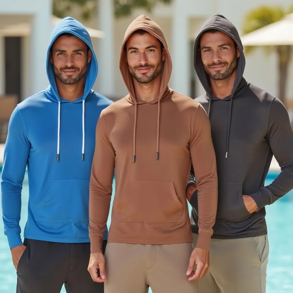 INGEAR Sun Shirts for Men - Lightweight SPF 50  UV Protection Hoodie with Pocket for Fishing, Running, Hiking, Swim Rashguard