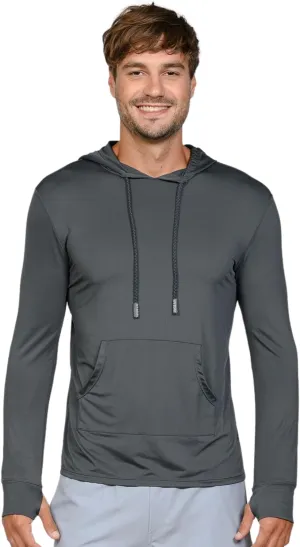 INGEAR Sun Shirts for Men - Lightweight SPF 50  UV Protection Hoodie with Pocket for Fishing, Running, Hiking, Swim Rashguard