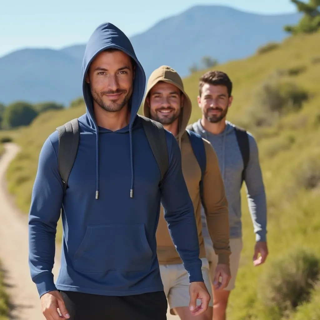 INGEAR Sun Shirts for Men - Lightweight SPF 50  UV Protection Hoodie with Pocket for Fishing, Running, Hiking, Swim Rashguard